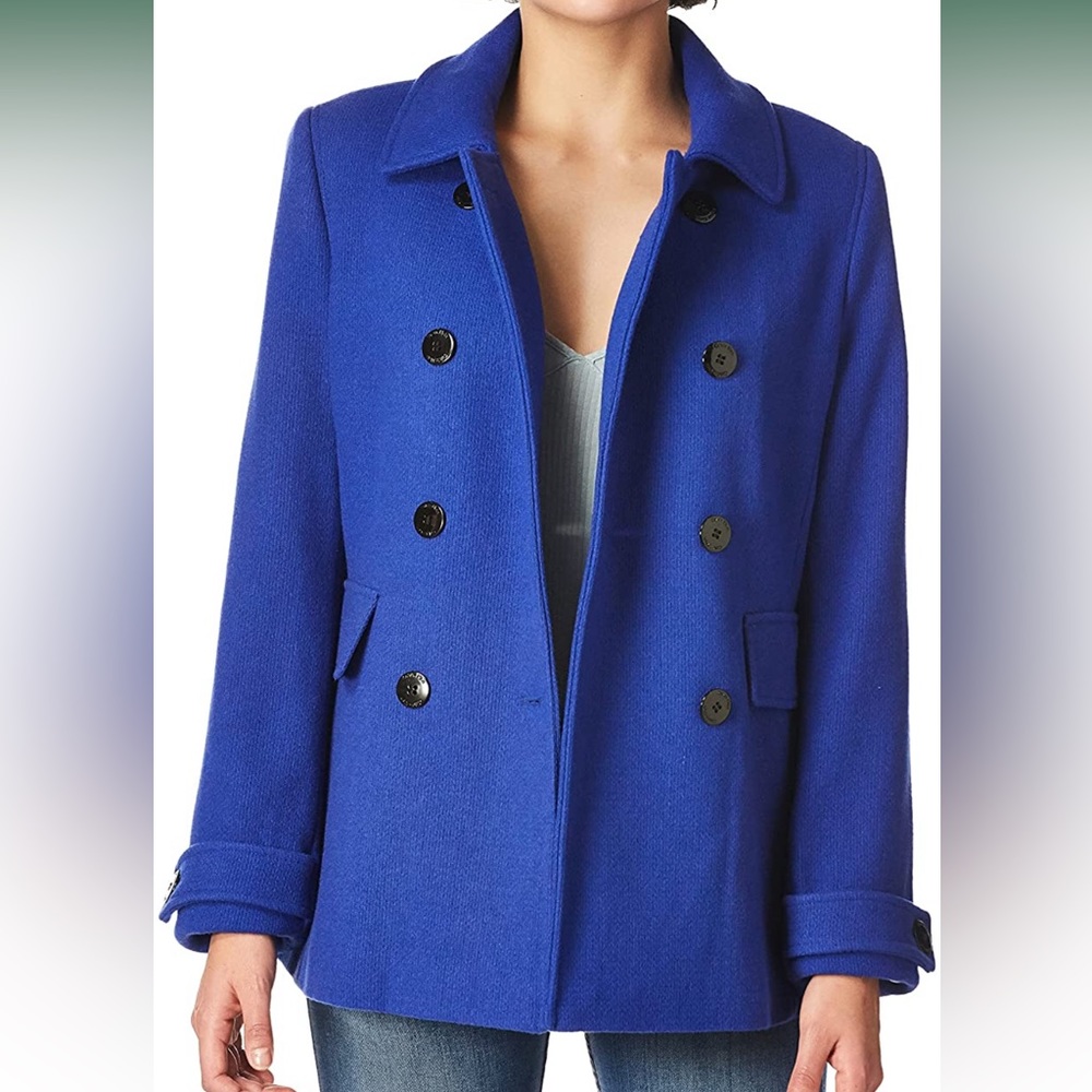 Calvin Klein Double Breasted Peacoat NWT - Picture 2 of 10